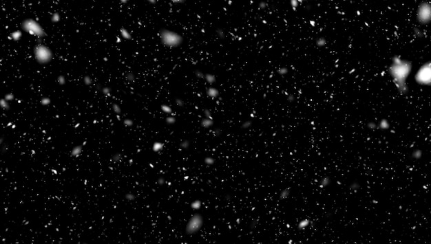 Schnee in einer Winternacht