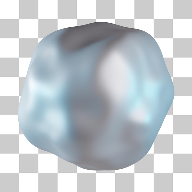 PSD schneeball 3d-symbol