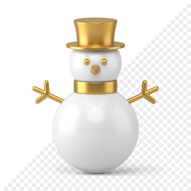 Schneemann 3d-symbol