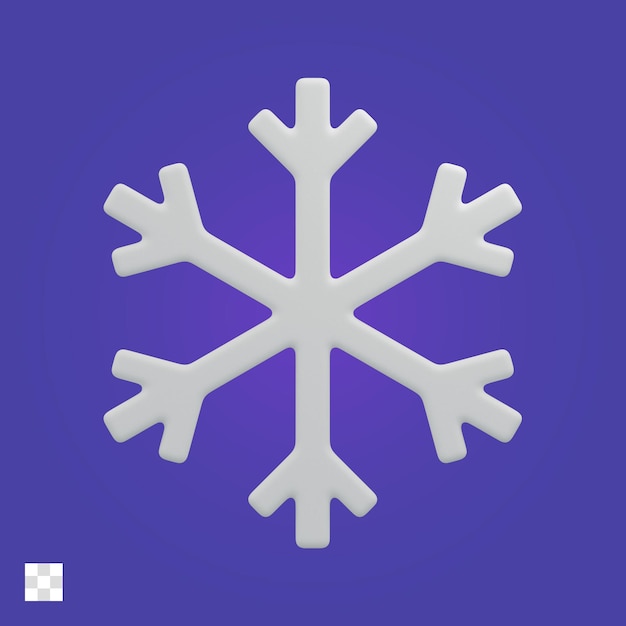 PSD schneewetter 3d-symbol