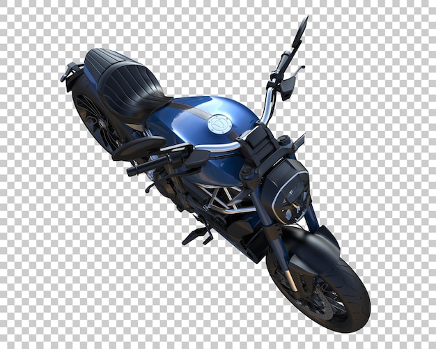 Schnelles Fahrrad auf transparentem Hintergrund. 3D-Rendering - Abbildung