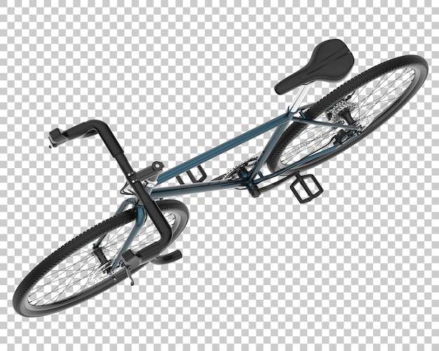 Schnelles Fahrrad isoliert auf transparentem Hintergrund 3D-Rendering-Illustration