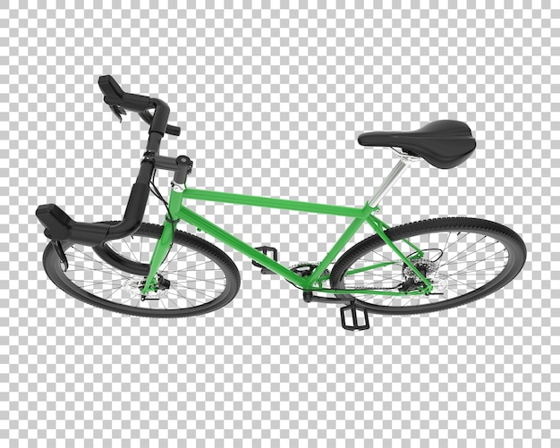 Schnelles Fahrrad isoliert auf transparentem Hintergrund 3D-Rendering-Illustration