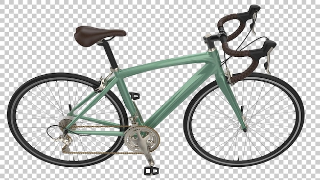 PSD schnelles fahrrad isoliert auf transparentem hintergrund 3d-rendering-illustration