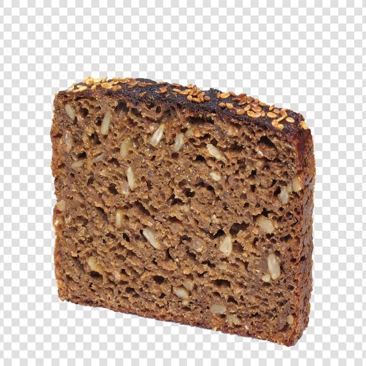 PSD schnittes roggenbrot mit samen