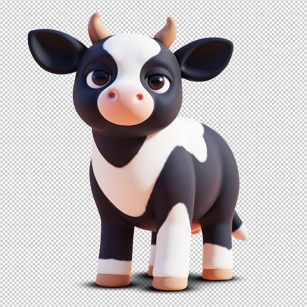 Schöne 3D-Cartoon-Kühe