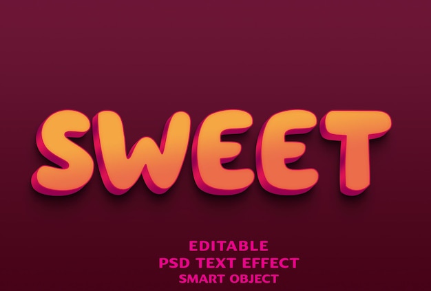 Schöne 3D-Text-Effekt-Design