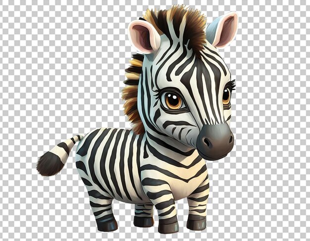 Schöne 3d-zebra