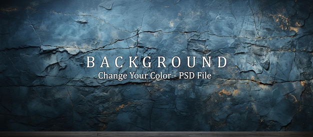 Schöne abstrakte Grunge dekorative marineblaue dunkle Stuckwand-Hintergrundkunst raue stilisierte Textur