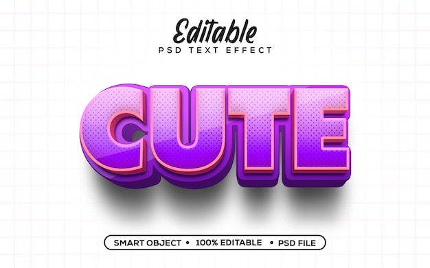 Schöne bearbeitbare PSD-Text-Effekte