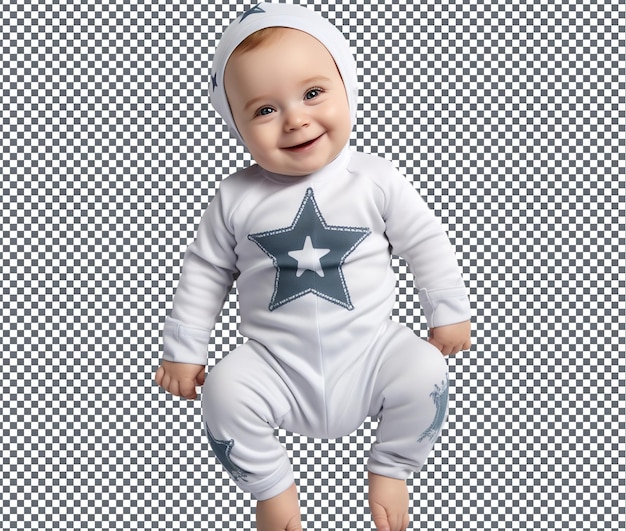 PSD schöne eid mubarak onesie für babys, isoliert auf durchsichtigem hintergrund