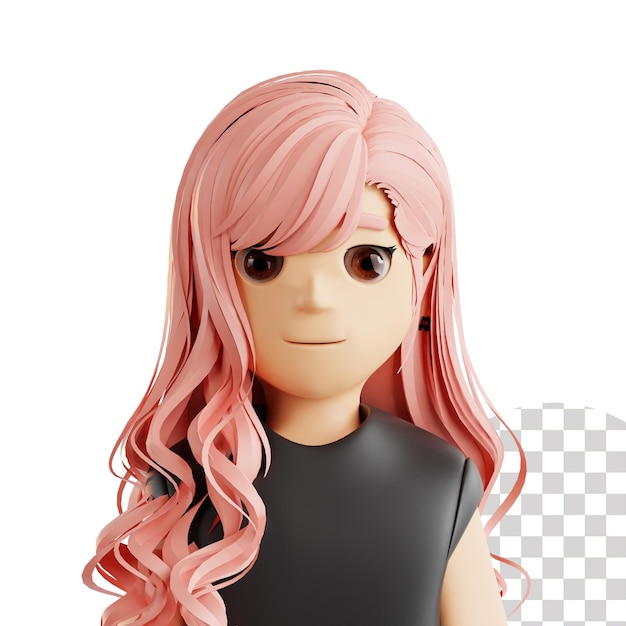 Schöne Frau 3D-Illustration
