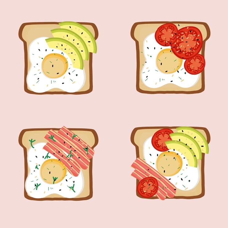 PSD schöne frühstücks-toast