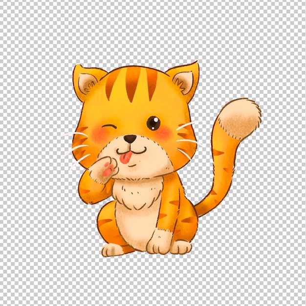 Schöne orangefarbene Katze