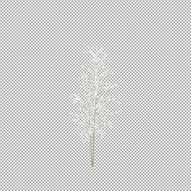 Schöne Pflanze in 3D-Rendering isoliert