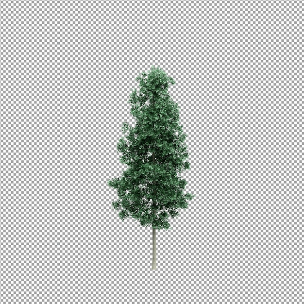 Schöne Pflanze in 3D-Rendering isoliert