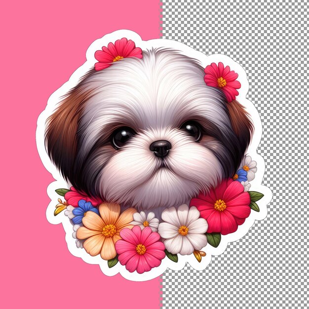 PSD schöne puppy-illustration in vektor-png