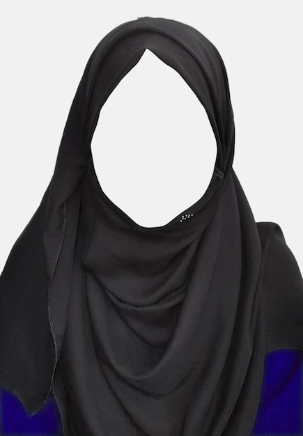 PSD schöne schwarze hijab-vorlage