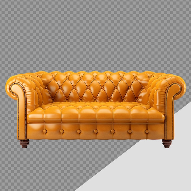 Schöne sofa png isoliert auf durchsichtigem hintergrund