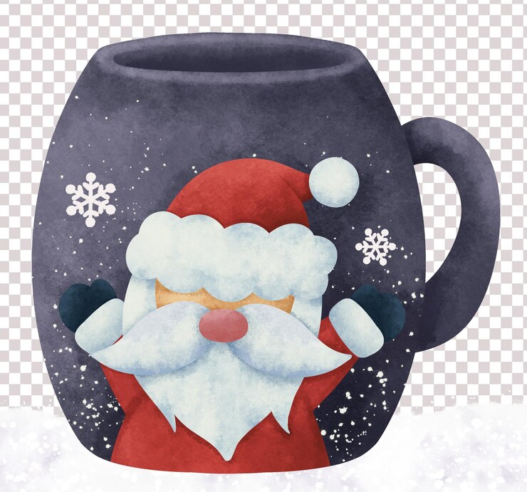 PSD schöne weihnachtsbecher-sammlung