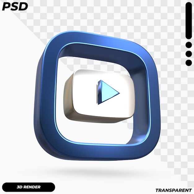 Schöne Wiedergabe des Youtube-Logos