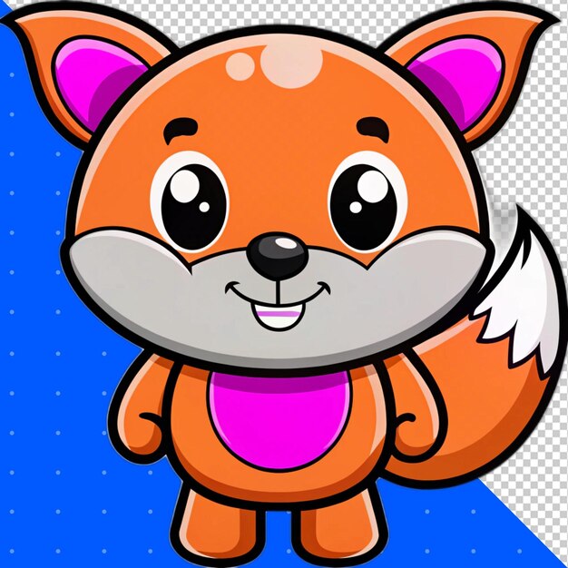 Schöne Zeichentrickfilme Maskottchen Tier PNG Transparenter Hintergrund