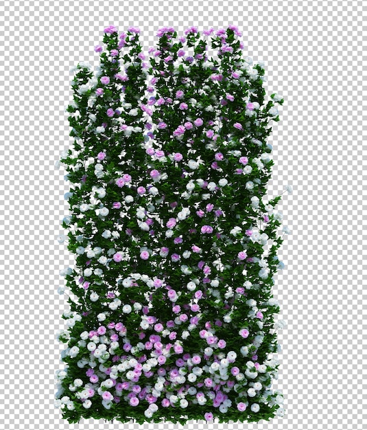 Schöner 3d render brush tree isoliert