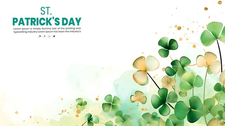 PSD schöner hintergrund für die feierliche feier des st. patrick's day