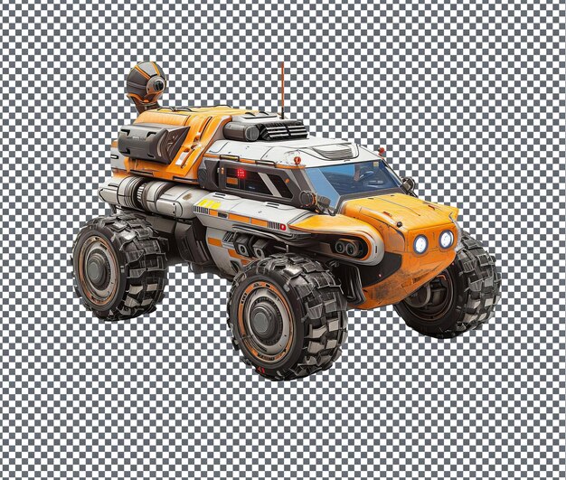Schöner Quantenquasar-Rover isoliert auf transparentem Hintergrund
