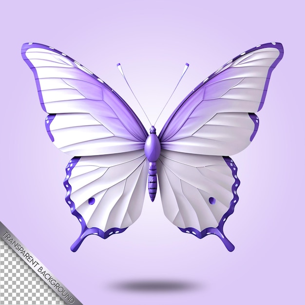 schöner Schmetterling transparenter Hintergrund