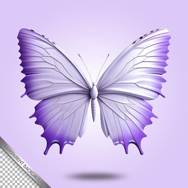schöner Schmetterling transparenter Hintergrund