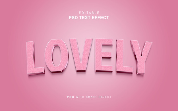 PSD schöner text-effekt