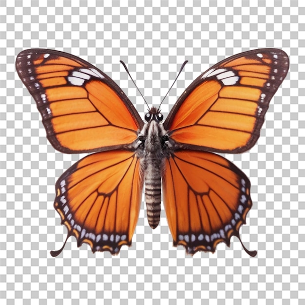 Schöner Vizekönig Schmetterling durchsichtiger Hintergrund