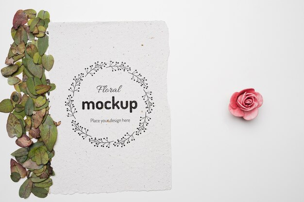 Schönes Blumenkonzeptmodell