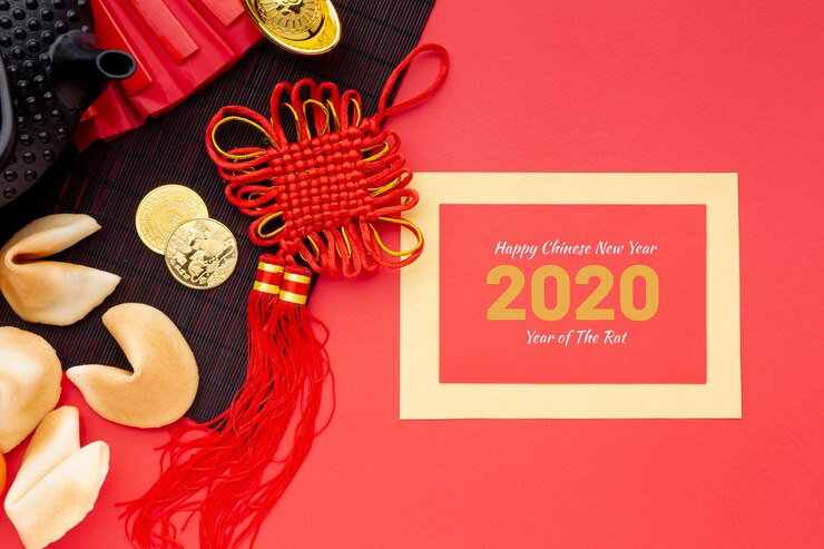PSD schönes chinesisches konzept des neuen jahres
