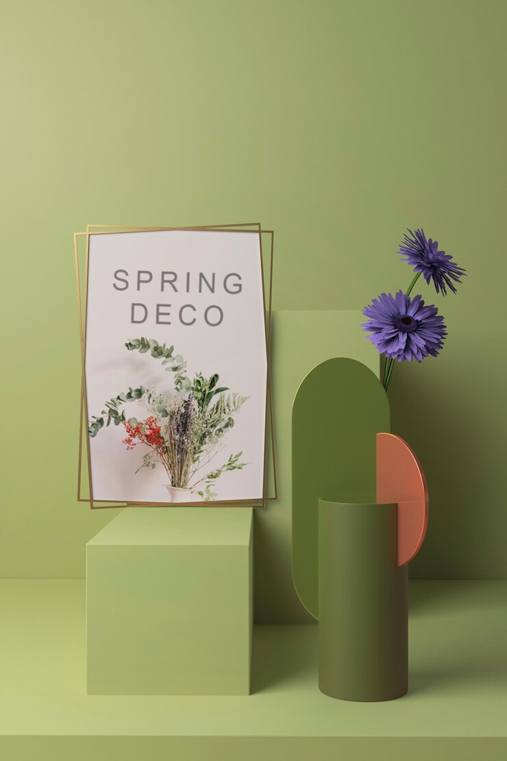 Schönes Frühling deco Konzeptmodell