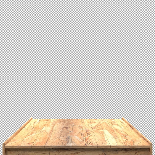 Schönes Holzbrett 3D-Render für Design
