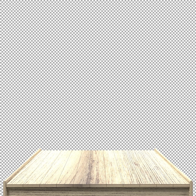 Schönes Holzbrett 3D-Render für Design
