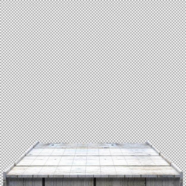 Schönes Holzbrett 3D-Render für Design