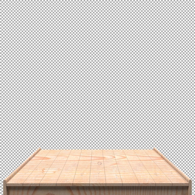 Schönes Holzbrett 3D-Render für Design