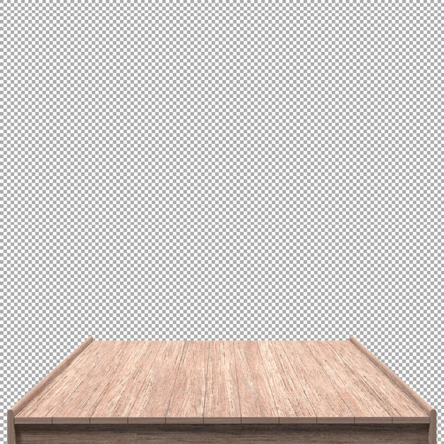 Schönes Holzbrett 3D-Render für Design