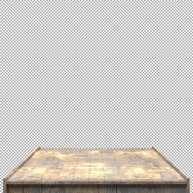 Schönes Holzbrett 3D-Render für Design