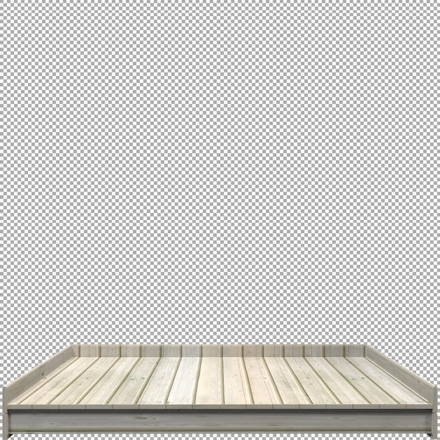 Schönes Holzbrett 3D-Render für Design