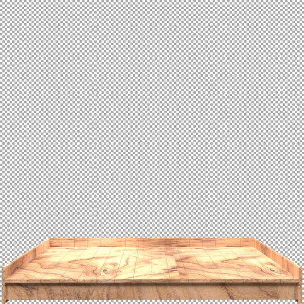 Schönes Holzbrett 3D-Render für Design