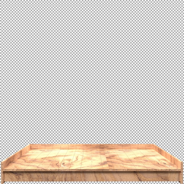 PSD schönes holzbrett 3d-render für design
