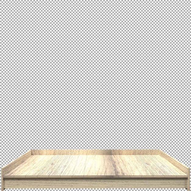 Schönes Holzbrett 3D-Render für Design