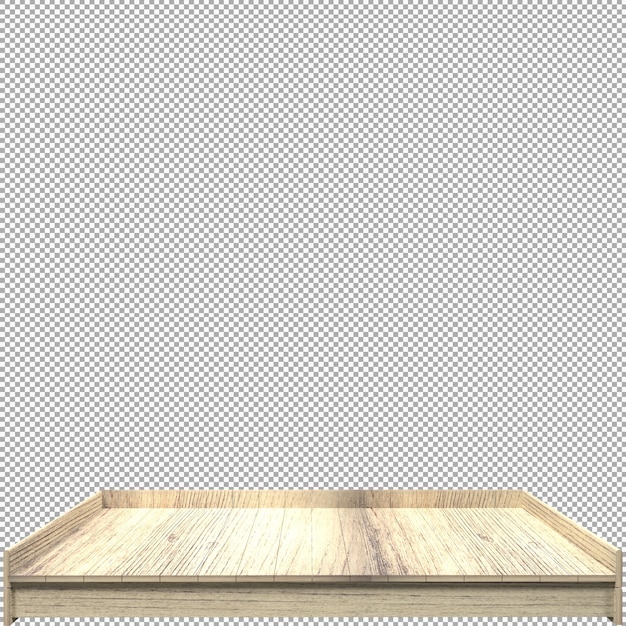 PSD schönes holzbrett 3d-render für design
