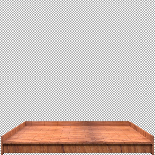 Schönes Holzbrett 3D-Render für Design