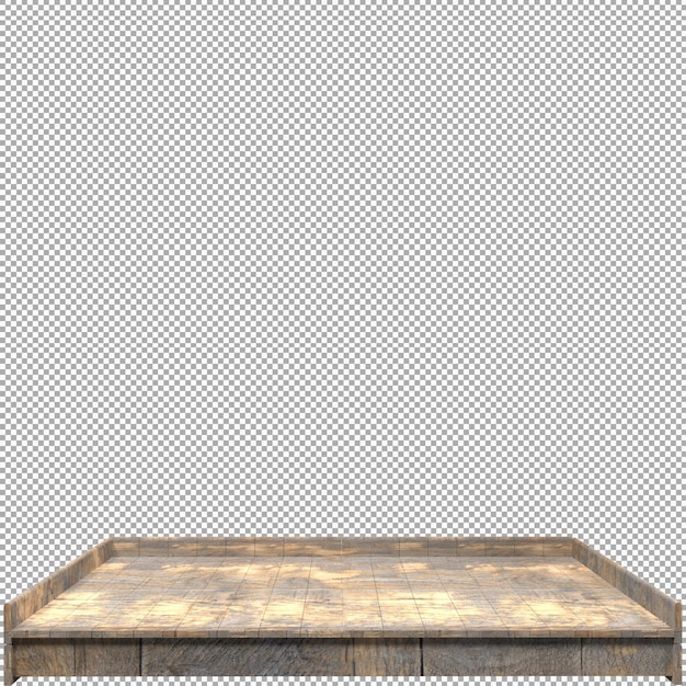 Schönes Holzbrett 3D-Render für Design