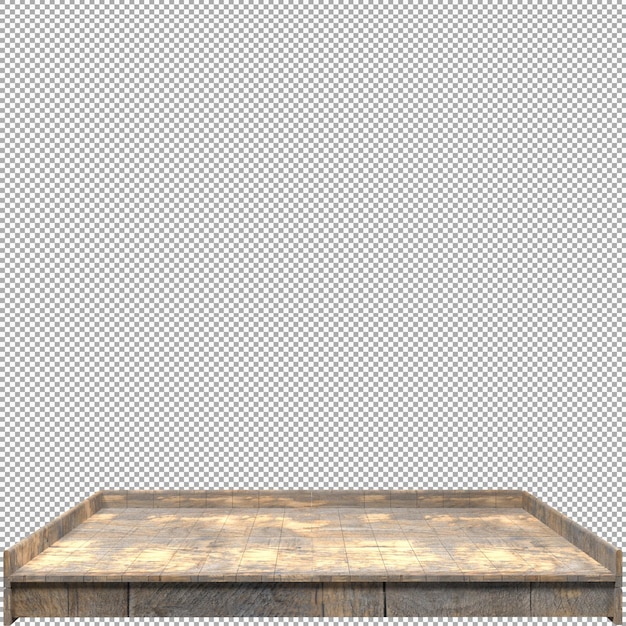 Schönes holzbrett 3d-render für design